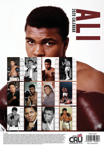 Muhammad Ali Calendar 2026 – A Year of Courage, Charisma & Champion Spirit
