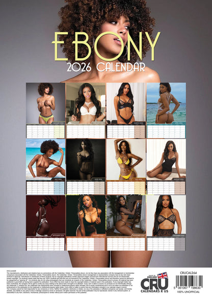 Ebony Calendar 2026 – A Celebration of Beauty, Elegance, and Strength