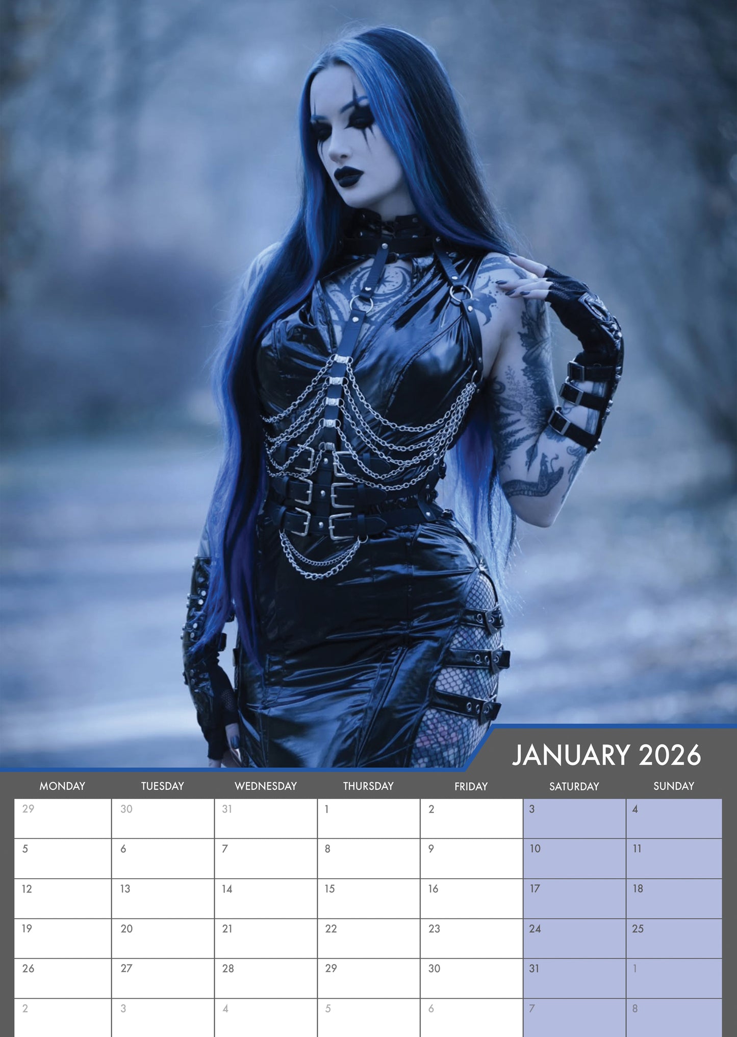 Goth Calendar 2026 – A Bold Celebration of Goth Fashion and Individuality