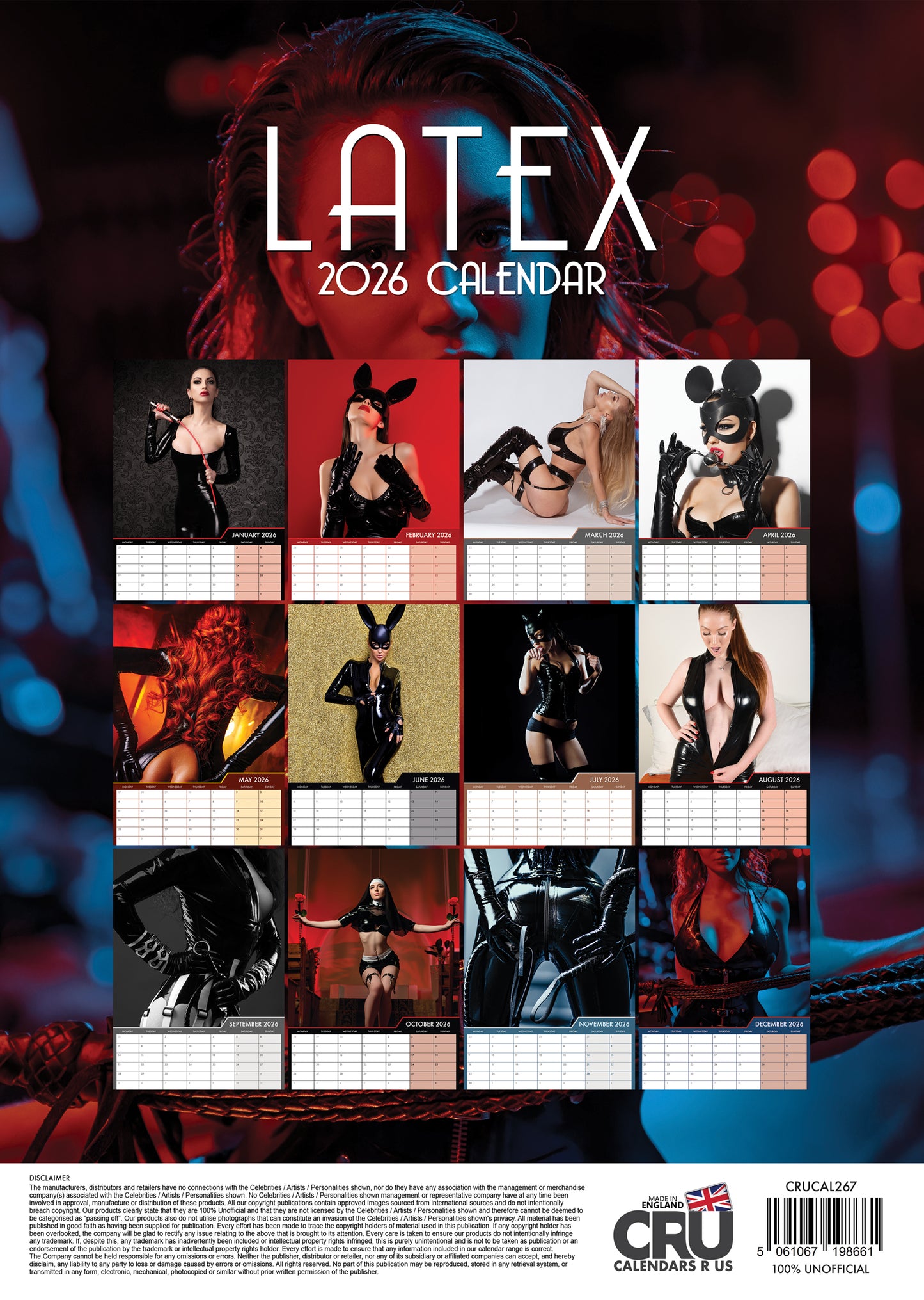 Latex Calendar 2026 – A Bold Celebration of Fashion and Style