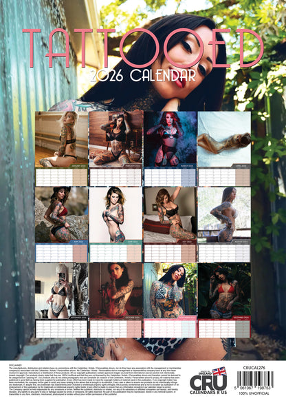 Tattooed Calendar 2026 – A Bold Celebration of Art, Confidence, and Beauty
