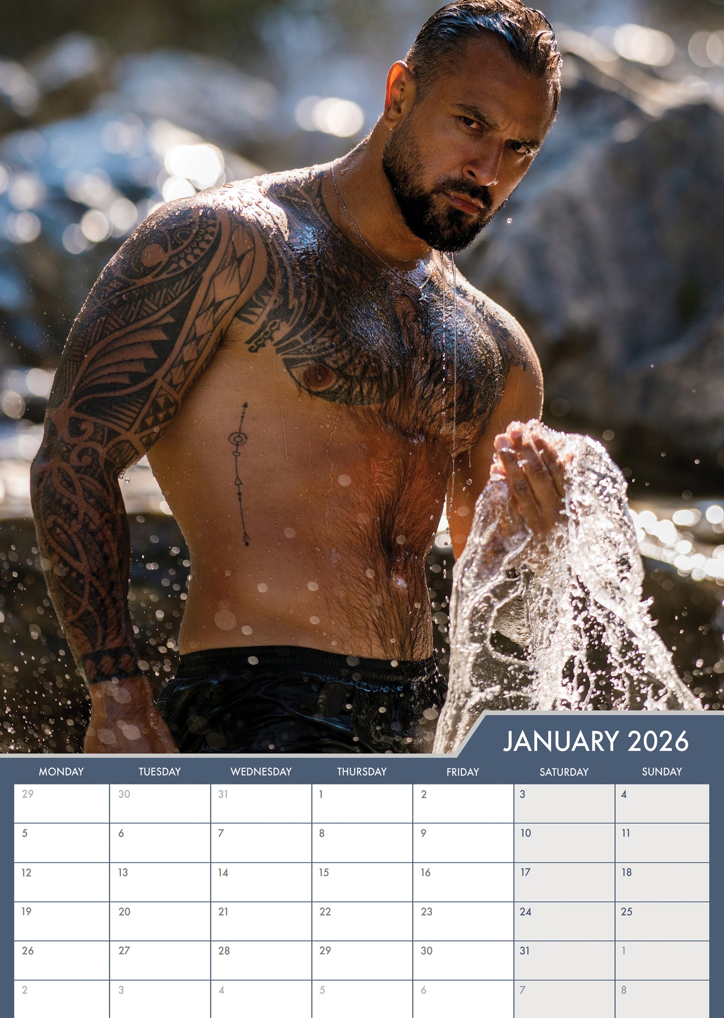 Hunks Calendar 2026 – Celebrate Masculine Beauty and Strength All Year Long