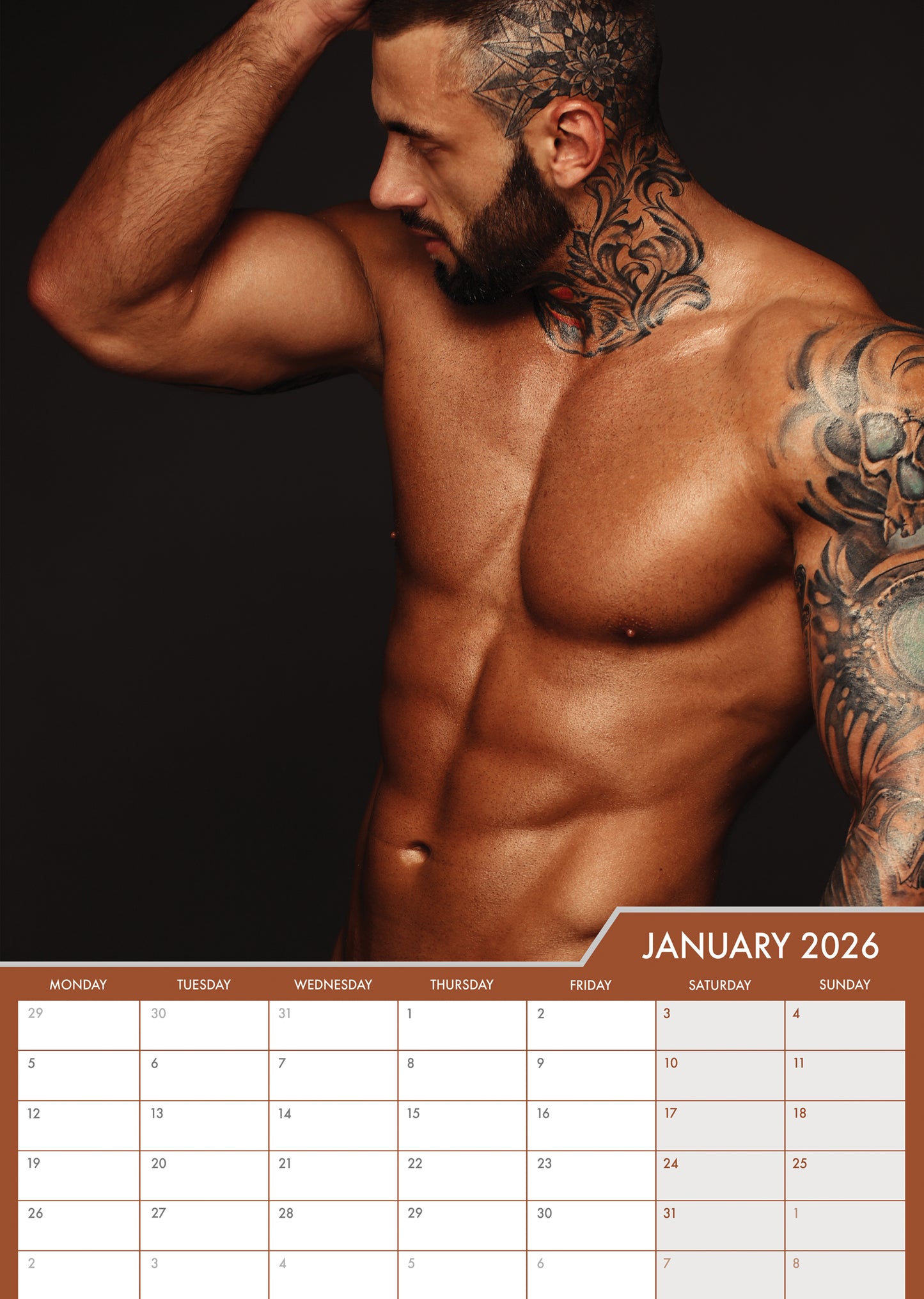 Men With Beards Calendar 2026 – Rugged Style Meets Timeless Charm