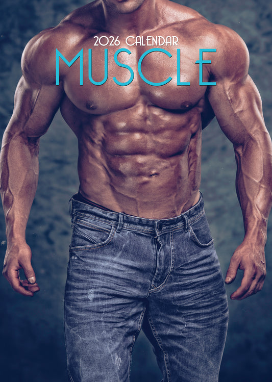 Muscle (Male Glamour) Calendar 2026 – Strength Meets Style