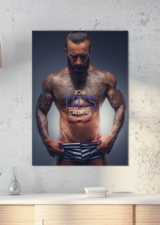 Tatts (Male) Calendar 2026 – A Year of Inked Confidence and Style