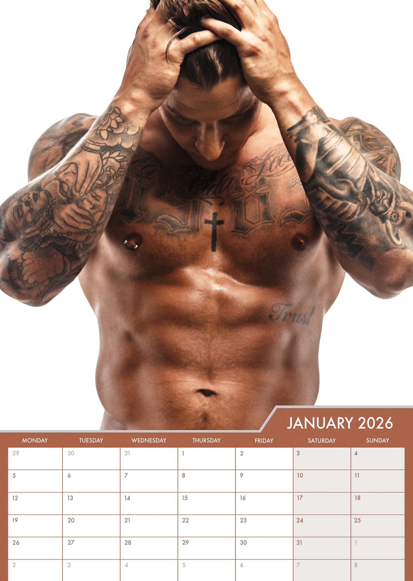Tatts (Male) Calendar 2026 – A Year of Inked Confidence and Style