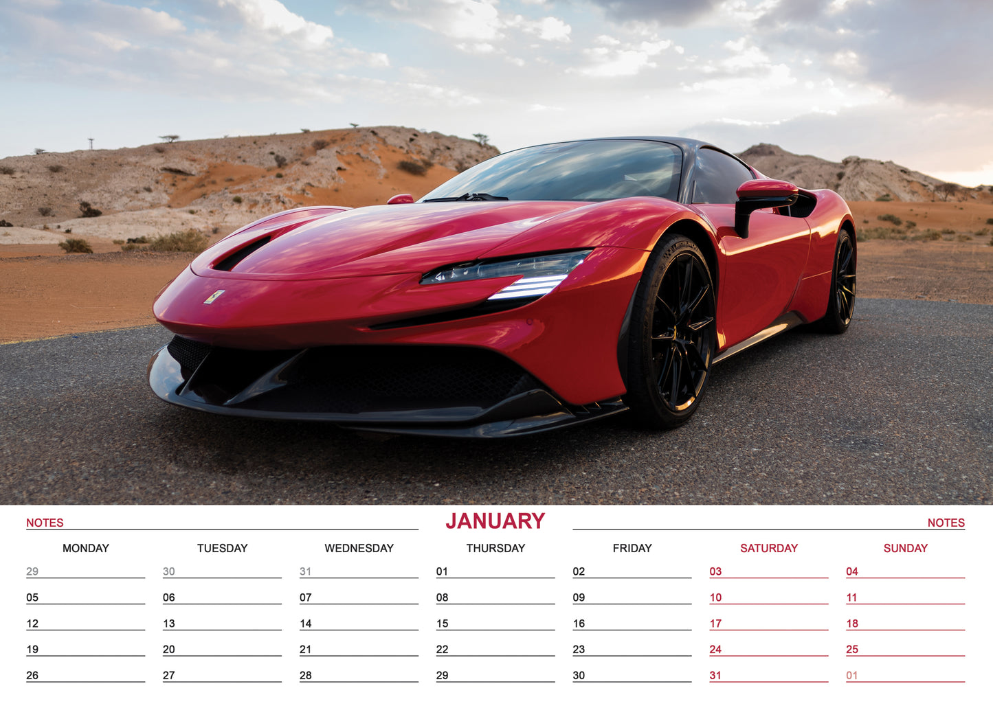 Ferrari Calendar 2026 – A Year of Pure Automotive Excellence