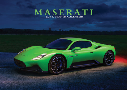 Maserati Calendar 2026 – A Year of Italian Automotive Elegance