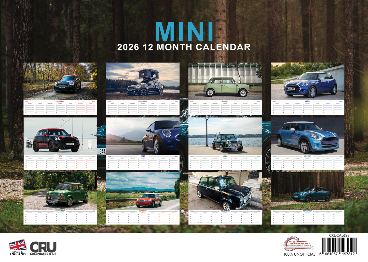 Mini Cooper Calendar 2026 – A Year of Classic Style and Compact Power