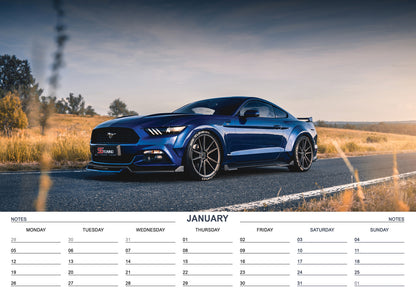 Muscle Cars Calendar 2026 – A Year of Raw Power and Classic Design