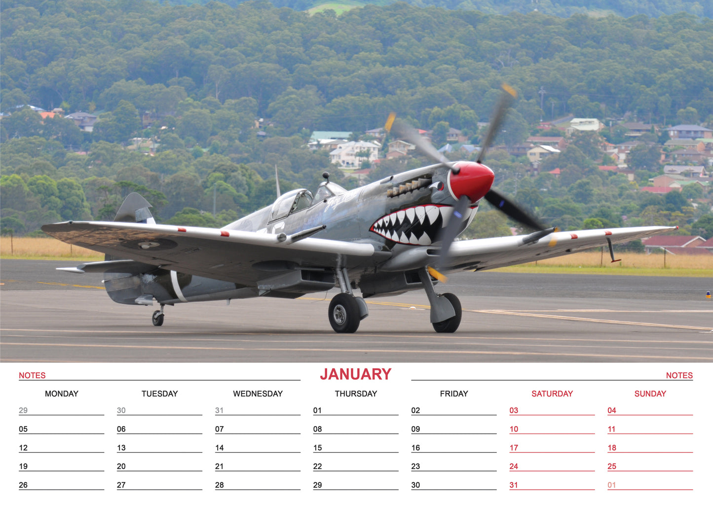Spitfires Calendar 2026 – A Tribute to the Legendary Aircraft