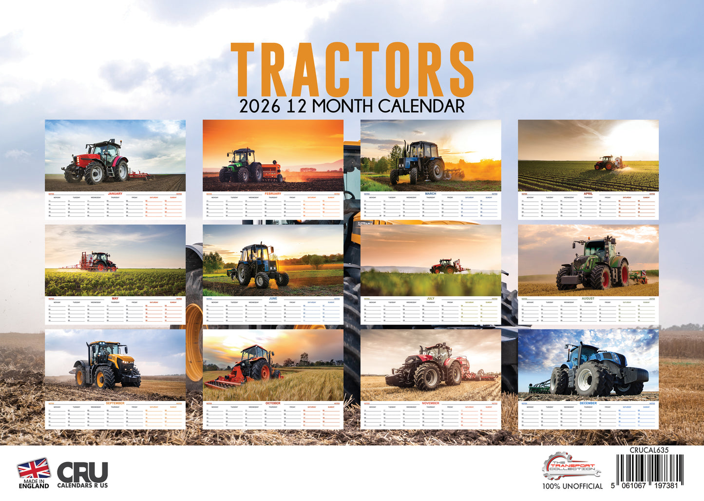 Tractors Calendar 2026 – A Tribute to Power and Precision