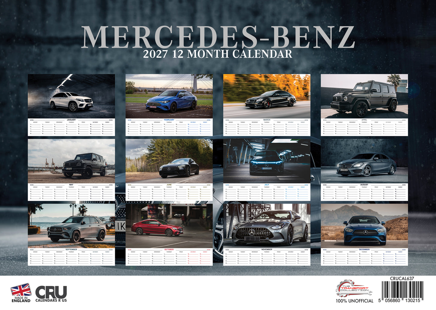 Mercedes-Benz Calendar 2027 – Experience Luxury and Performance