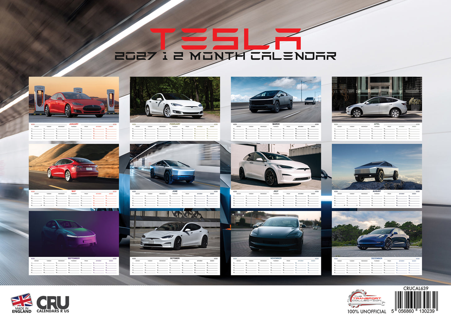 Tesla Calendar 2027 – Innovation, Technology & Performance
