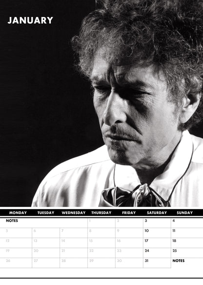 Bob Dylan Calendar 2026 – A Year of Timeless Music and Revolutionary Lyrics