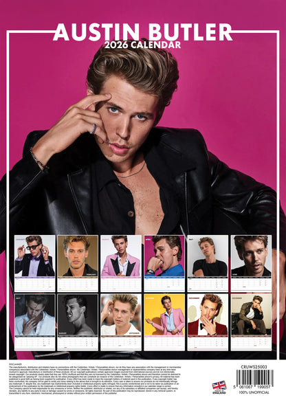 Austin Butler Calendar 2026 – A Year of Style, Talent & Star Quality