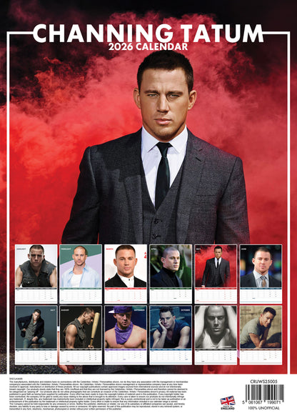 Channing Tatum Calendar 2026 – A Year of Charm, Moves, and Movie Star Magic