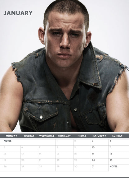 Channing Tatum Calendar 2026 – A Year of Charm, Moves, and Movie Star Magic