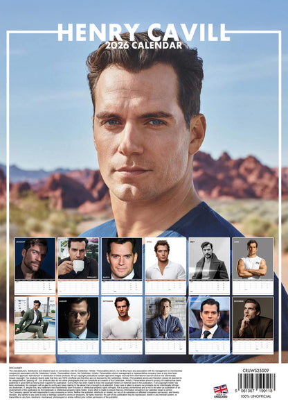 Henry Cavill Calendar 2026 – A Year with the Man of Steel