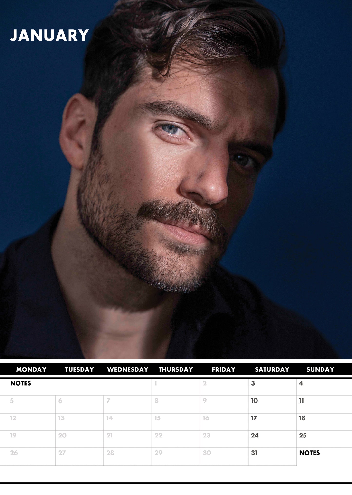 Henry Cavill Calendar 2026 – A Year with the Man of Steel