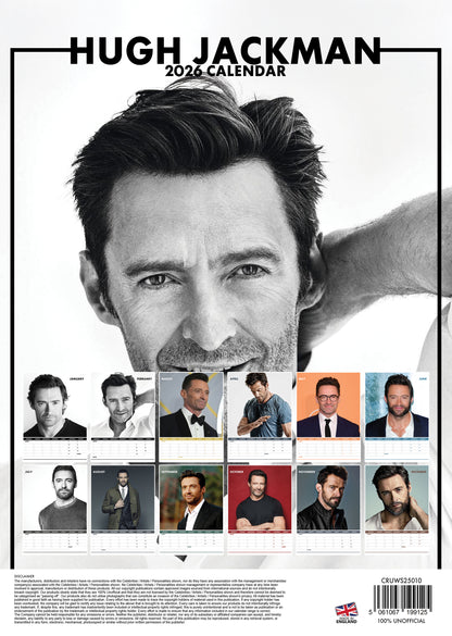 Hugh Jackman Calendar 2026