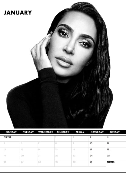 Kim Kardashian Calendar 2026 – A Year of Glamour, Power & Iconic Moments