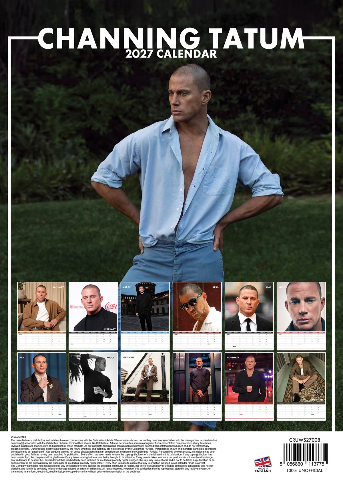 Charlie Hunnam Calendar 2027