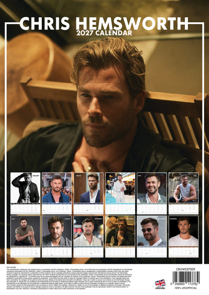 Chris Hemsworth Calendar 2027