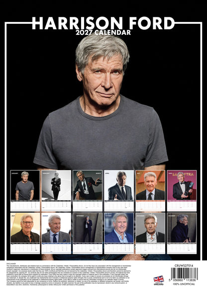 Harrison Ford Calendar 2027