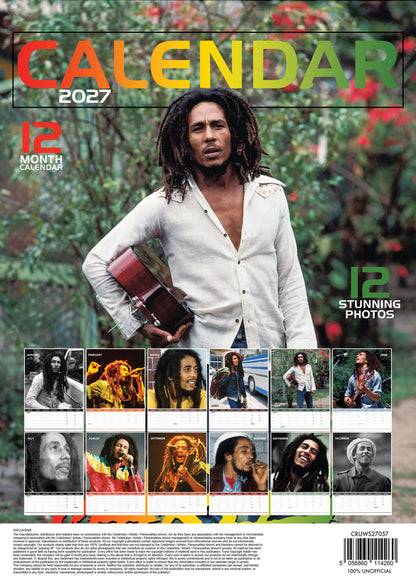 Bob Marley Calendar 2027