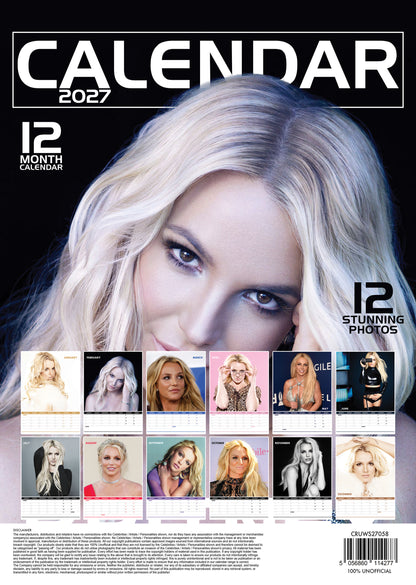 Britney Spears Calendar 2027