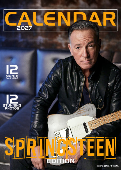 Bruce Springsteen Calendar 2027 – A Year of Rock ‘n’ Roll Legends and Heartfelt Stories