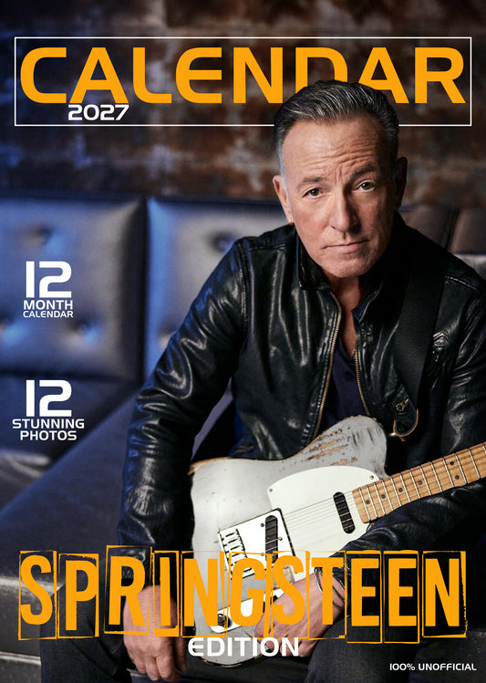 Bruce Springsteen Calendar 2027 – A Year of Rock ‘n’ Roll Legends and Heartfelt Stories