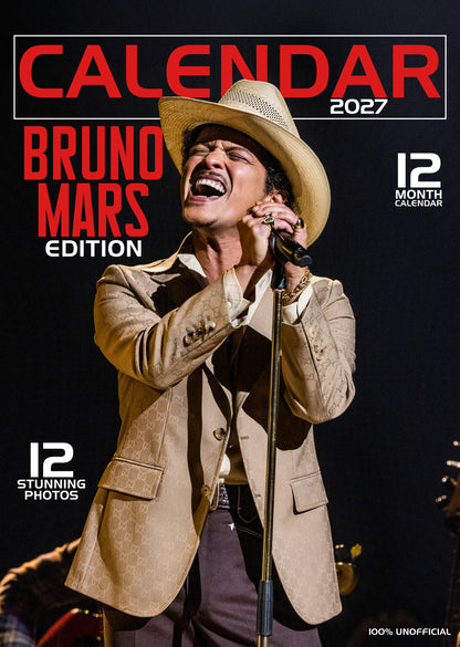 Bruno Mars Calendar 2027