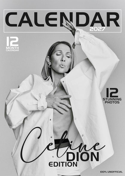 Celine Dion Calendar 2027 – A Year of Elegance, Emotion, and Legendary Music