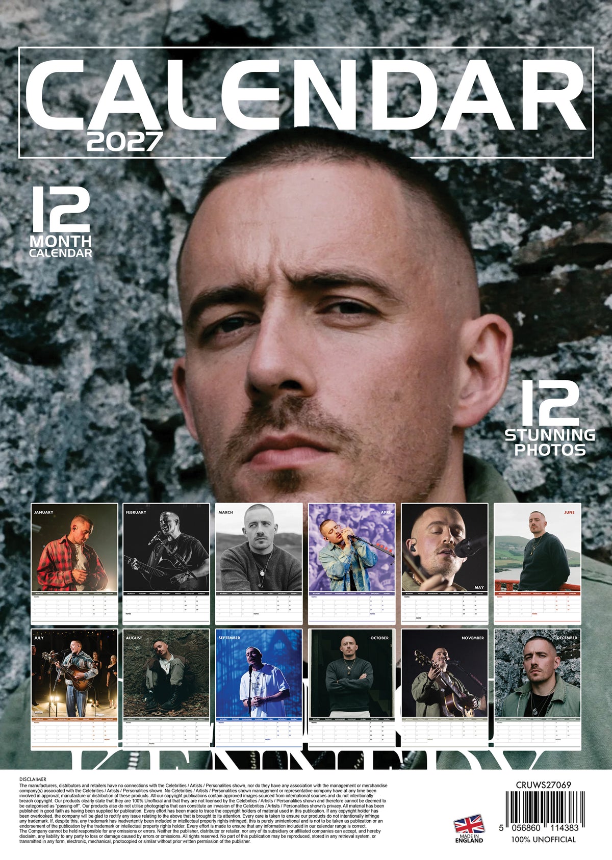 Dermot Kennedy Calendar 2027