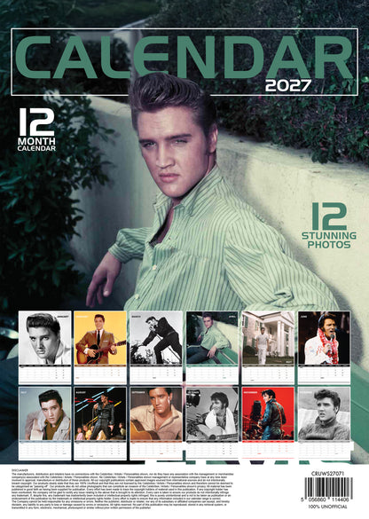 Elvis Calendar 2027 – A Year of Rock 'n' Roll Royalty