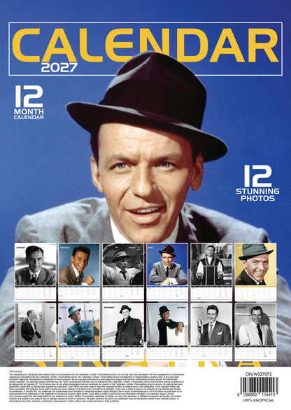 Frank Sinatra Calendar 2027 – A Year of Classic Elegance and Timeless Music