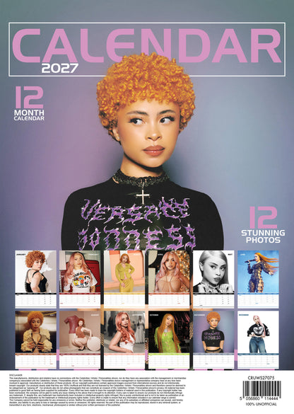 Ice Spice Calendar 2027