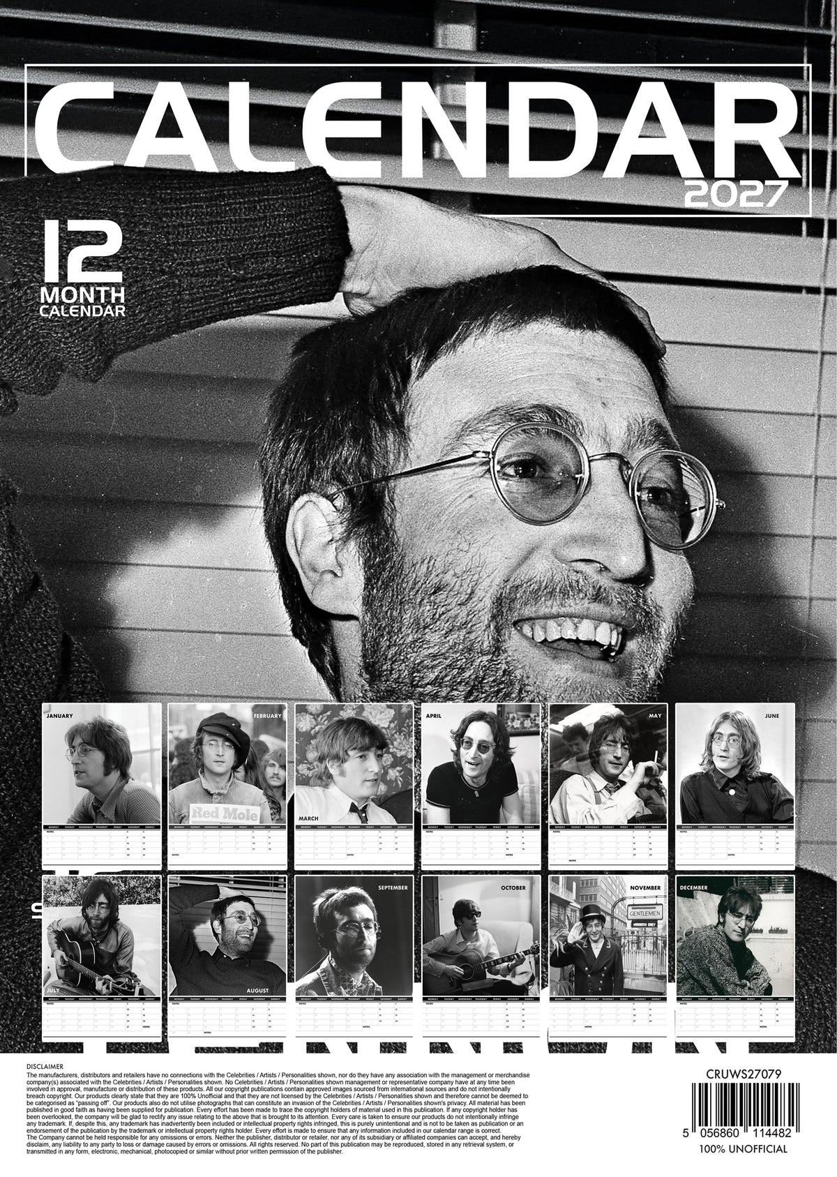 John Lennon Calendar 2027