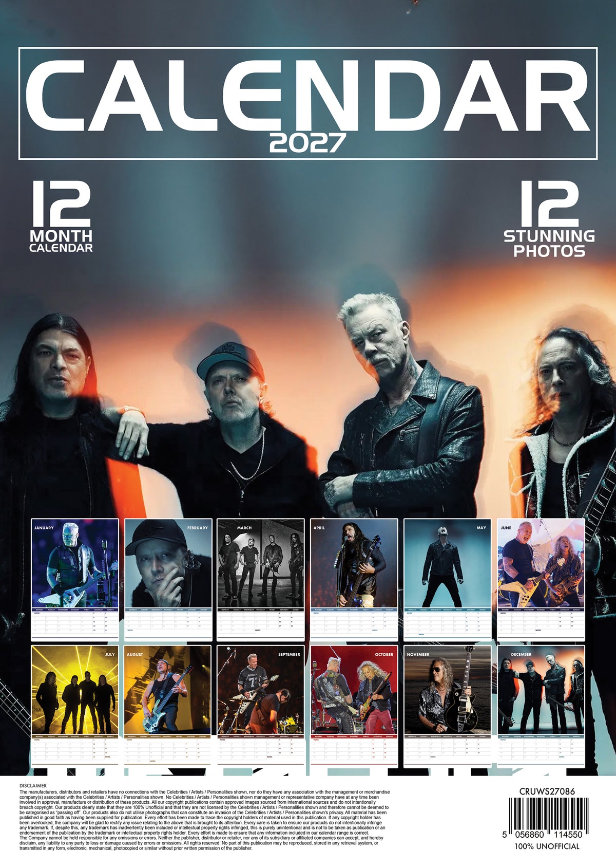 Metallica Calendar 2027
