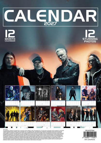 Metallica Calendar 2027
