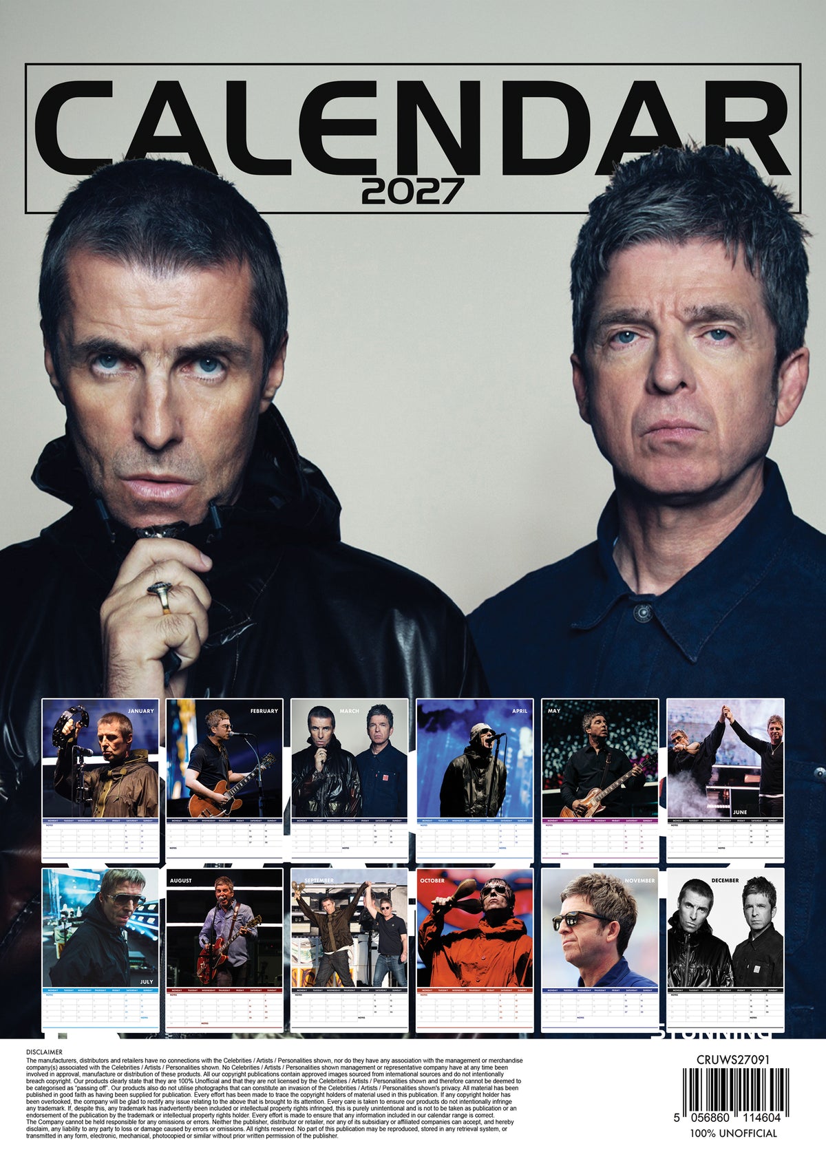 Oasis Calendar 2027