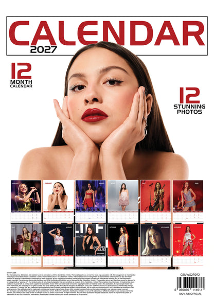 Olivia Rodrigo Calendar 2027 – Celebrate the Rising Star