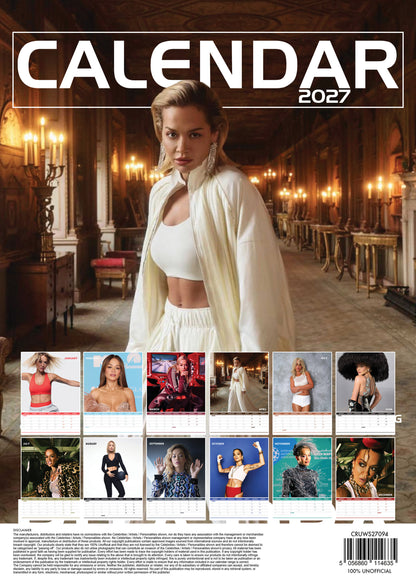 Rita Ora Calendar 2027 – A Glamorous Year with a Pop Icon