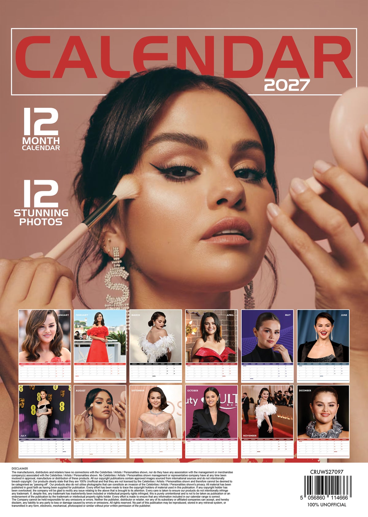 Selena Gomez Calendar 2027