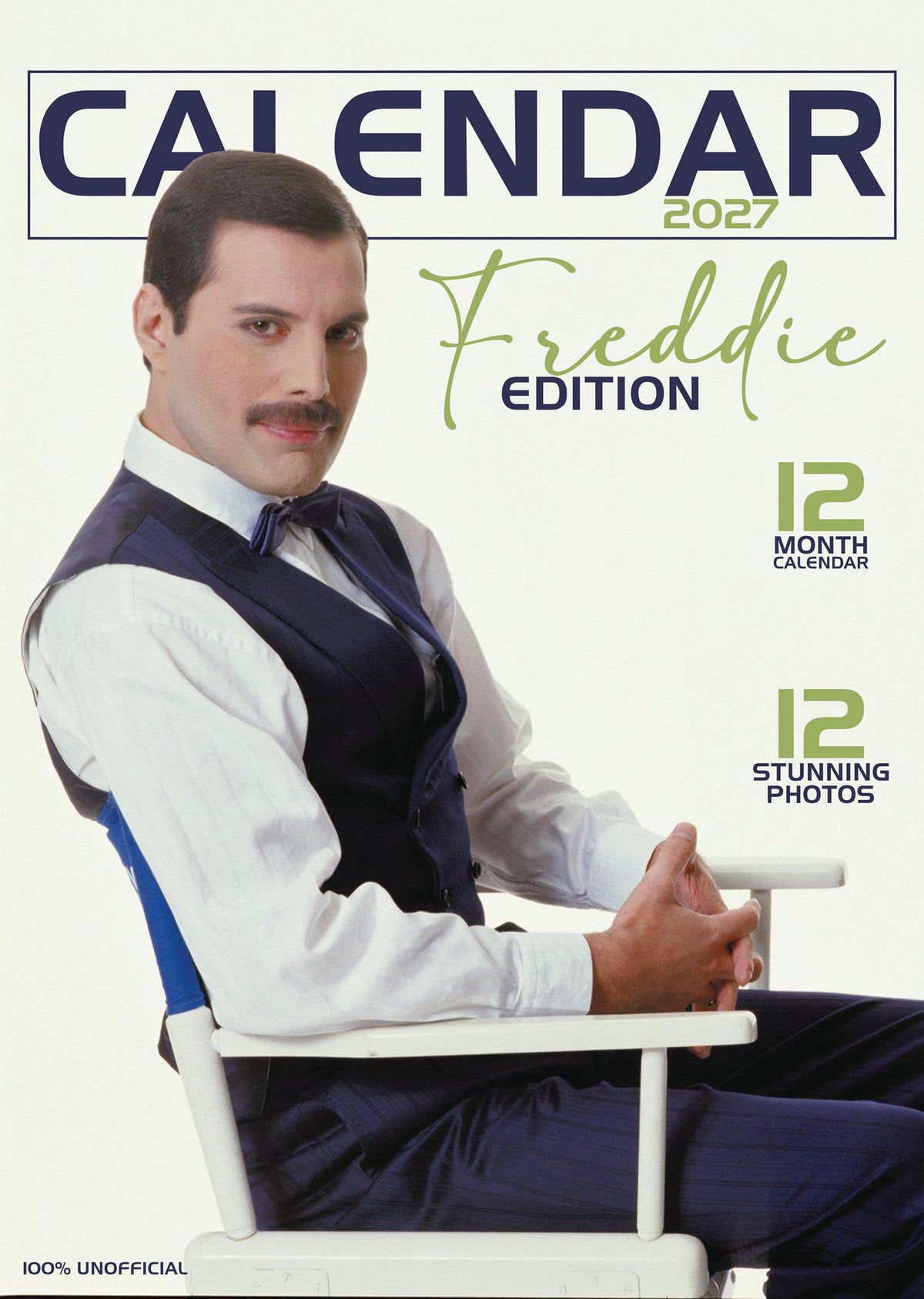Freddie Mercury Calendar 2027 – A Year of Iconic Music and Unmatched Showmanship