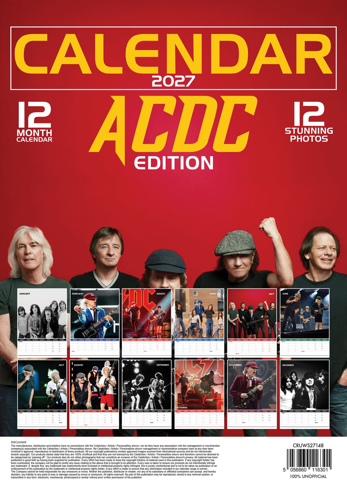 AC/DC Calendar 2027