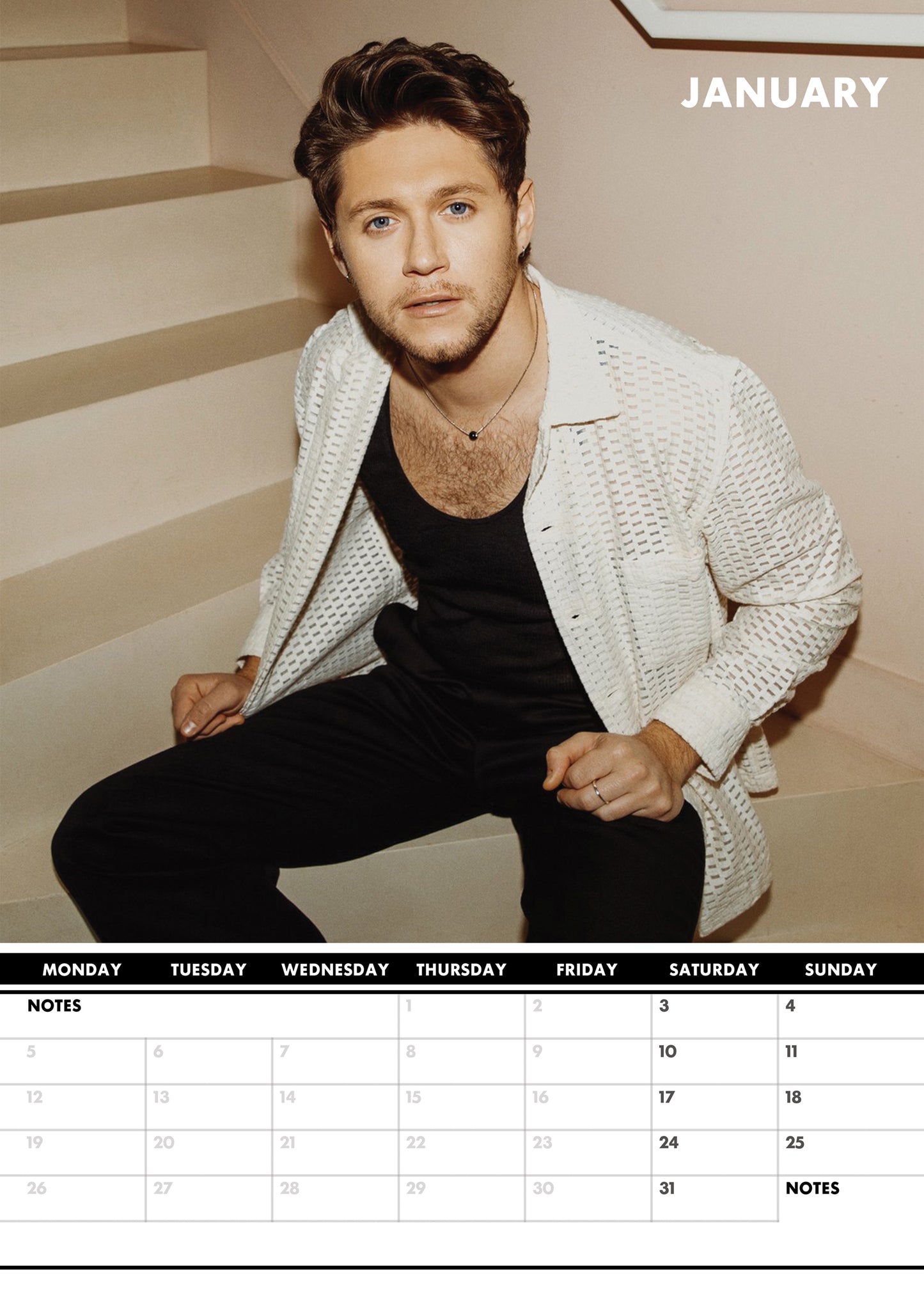 Niall Horan Calendar 2026 – Celebrate the Irish Pop Sensation