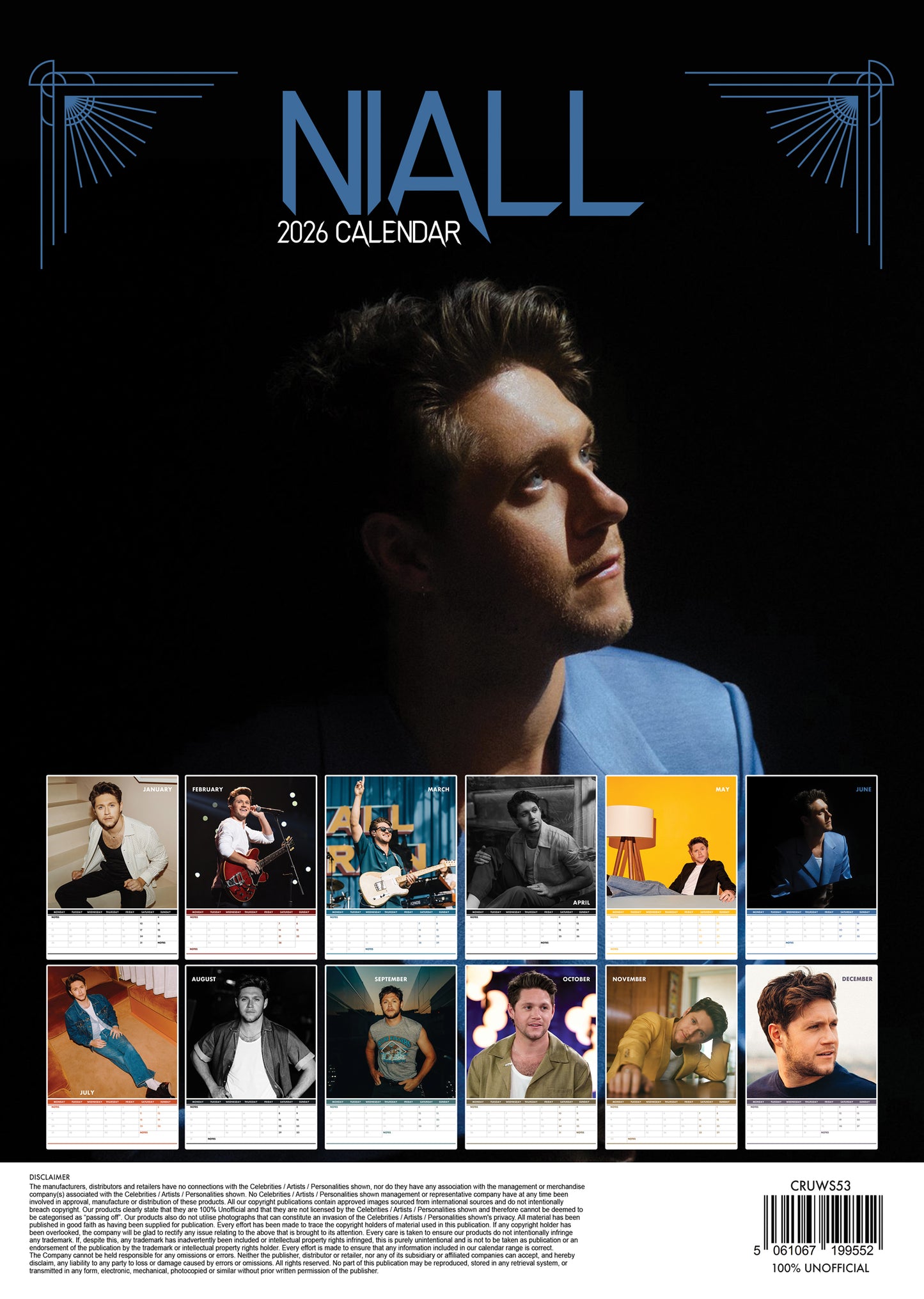 Niall Horan Calendar 2026 – Celebrate the Irish Pop Sensation